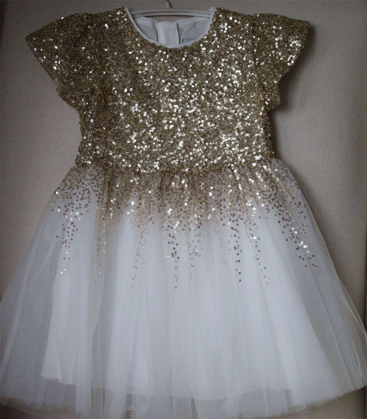 WILD & GORGEOUS GOLD SEQUIN DEGAS MOON DRESS 3 DRESS