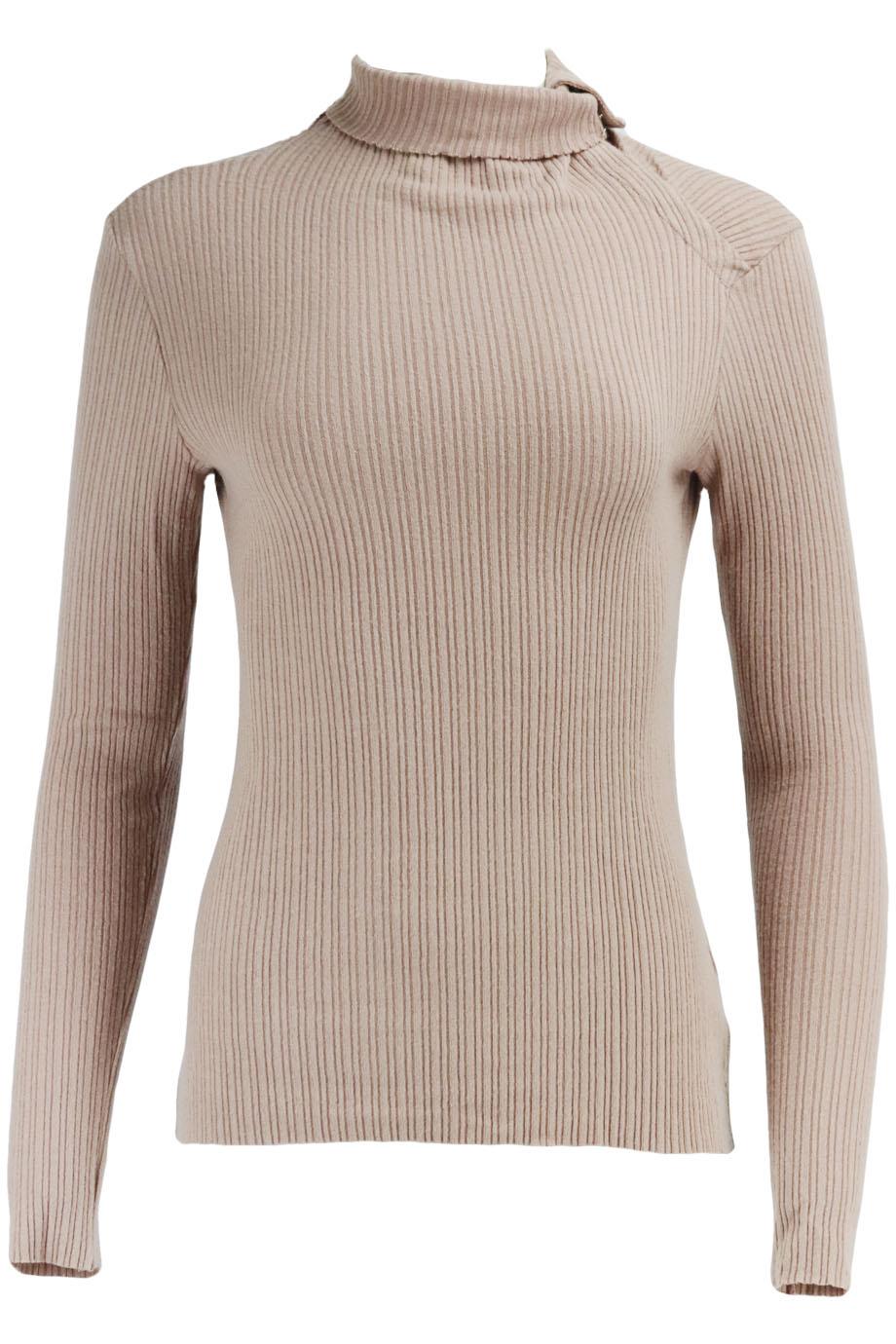 ENZA COSTA RIBBED MODAL BLEND TOP MEDIUM