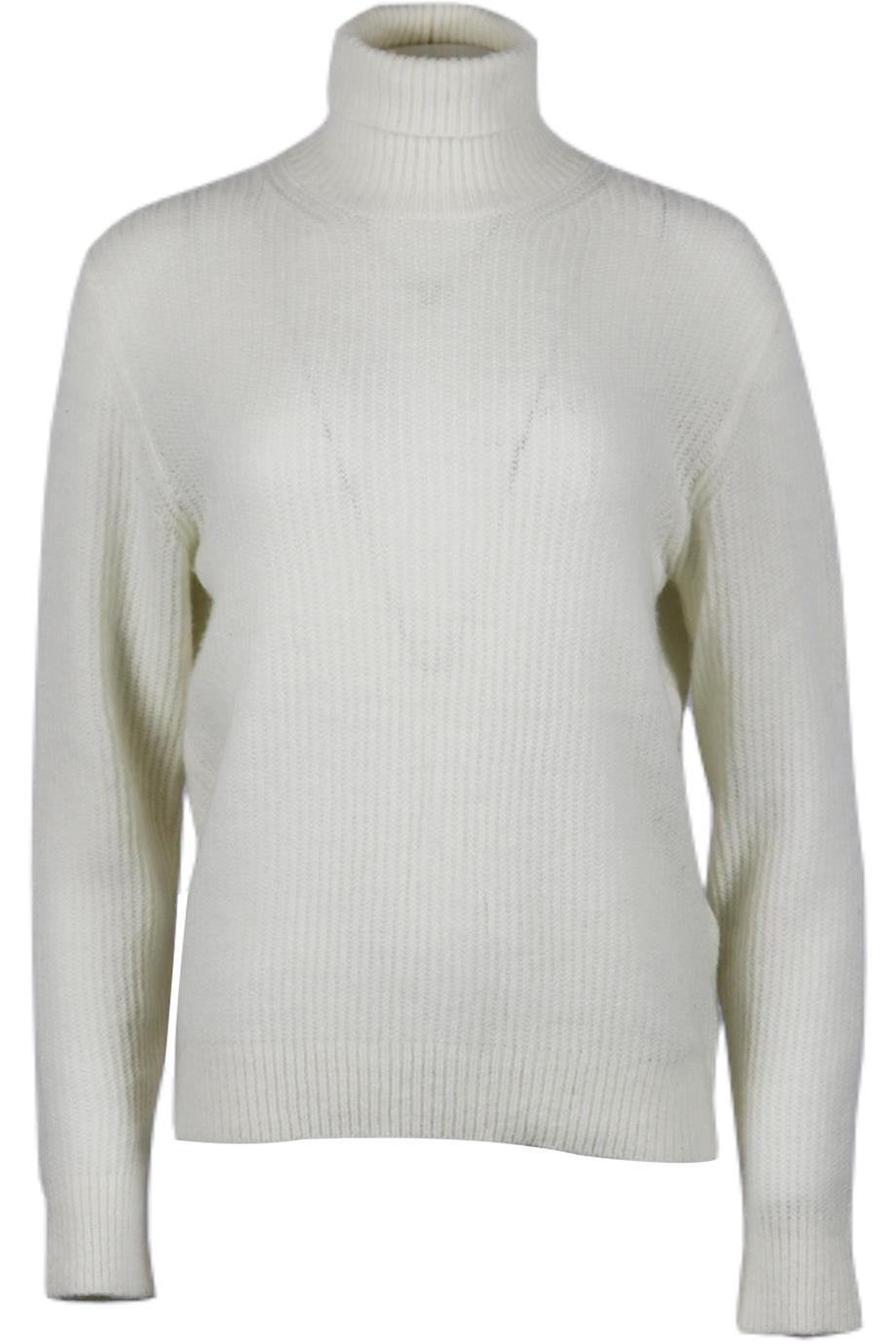 ELEVENTY MILANO RIBBED CASHMERE BLEND TURTLENECK SWEATER SMALL