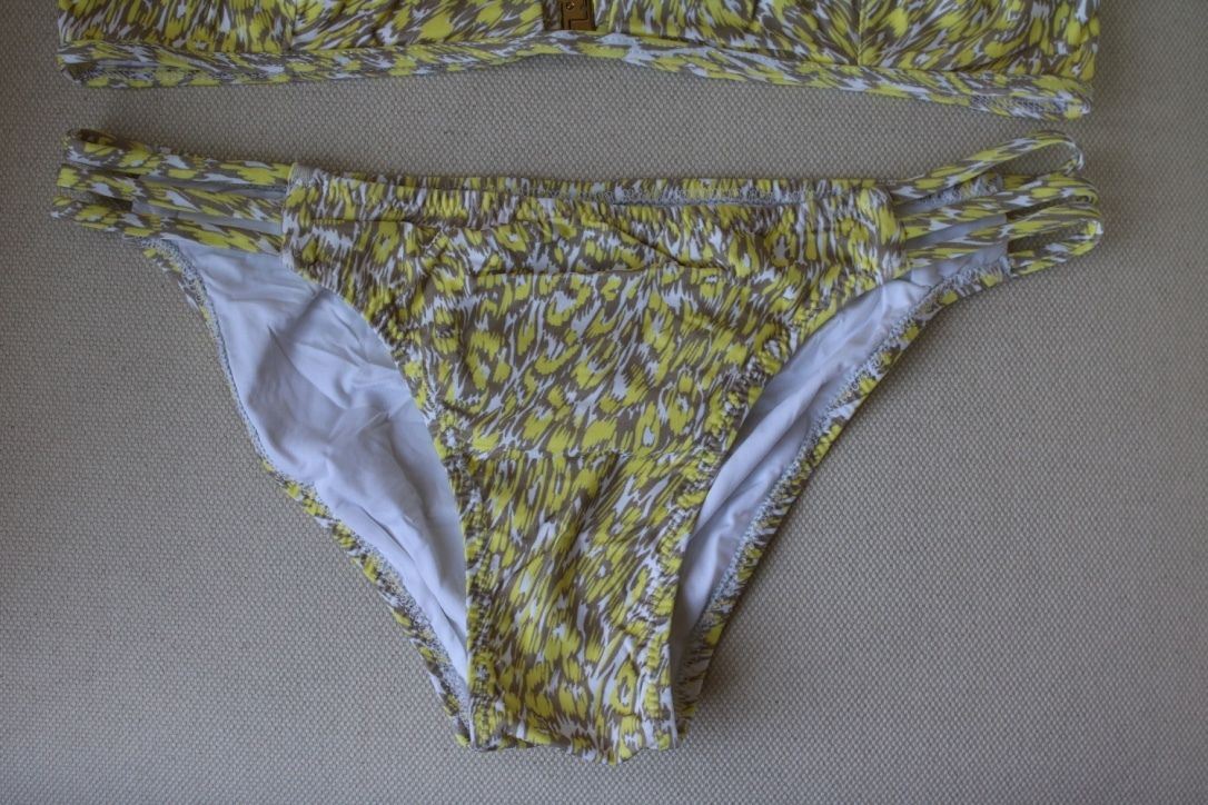 MELISSA ODABASH BALI YELLOW PRINT BIKINI UK 10/14