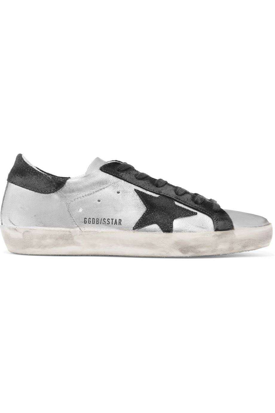 GOLDEN GOOSE DELUXE BRAND SUPERSTAR DISTRESSED LEATHER SNEAKERS EU 38 UK 5 US 8