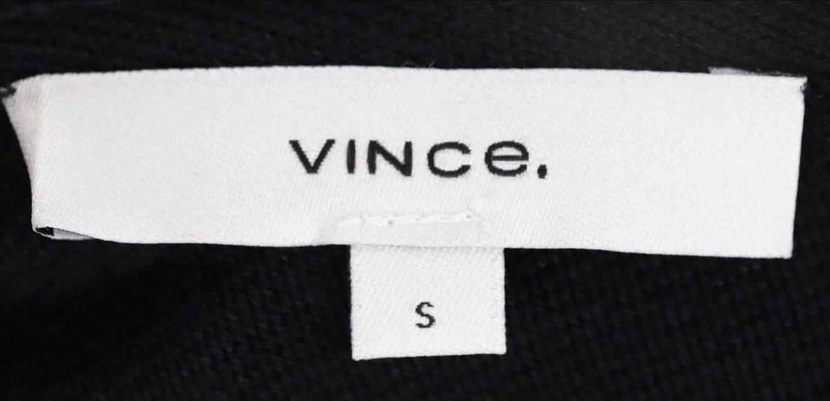 VINCE RIBBED COTTON BLEND VEST SMALL