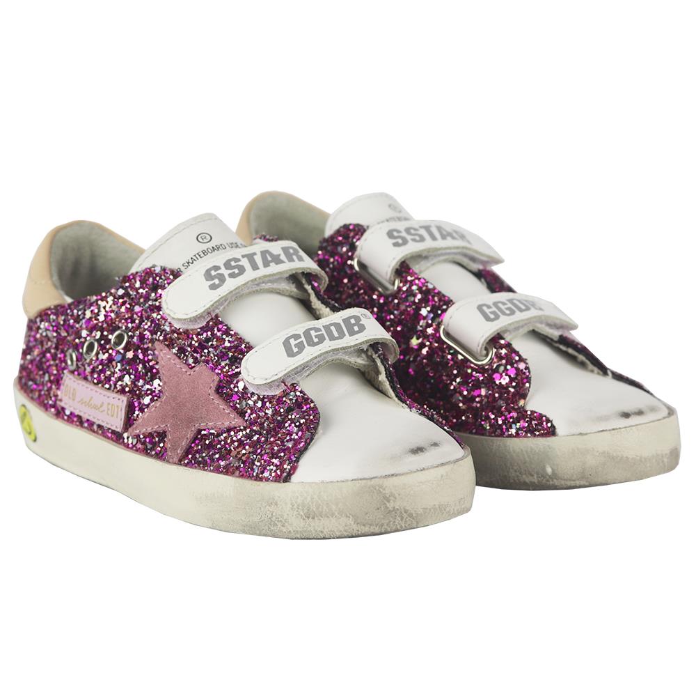 GOLDEN GOOSE DELUXE BRAND + BONPOINT KIDS GIRLS LEATHER SNEAKERS EU 30 UK 12