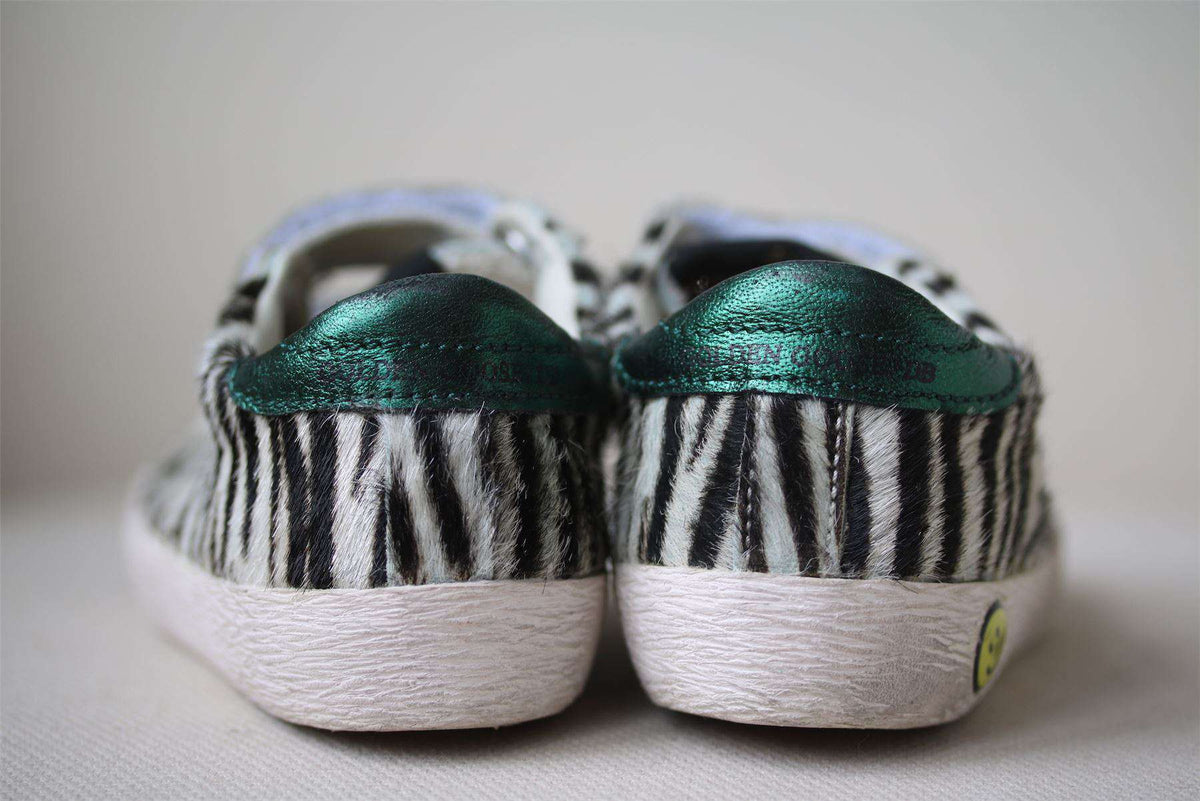 GOLDEN GOOSE DELUXE BRAND SUPERSTAR ZEBRA SNEAKERS EU 23 UK 6