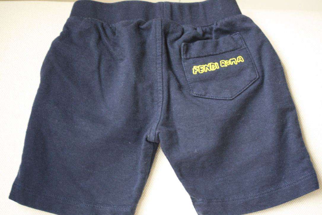 FENDI BABY NAVY ROMA SHORTS 9 MONTHS
