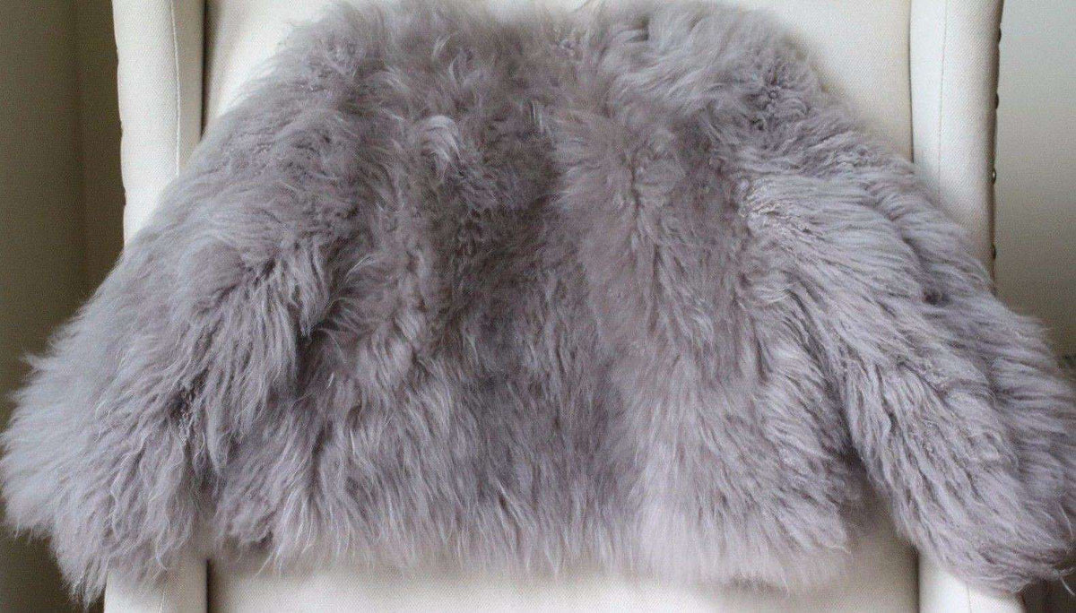 BONPOINT GIRLS GREY CASHMERE GREY FUR COAT 4 YEARS