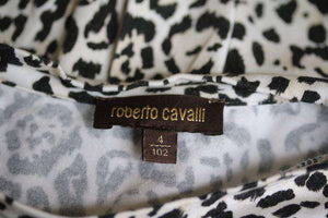 ROBERTO CAVALLI GIRLS LEOPARD PRINT DRESS 4 YEARS