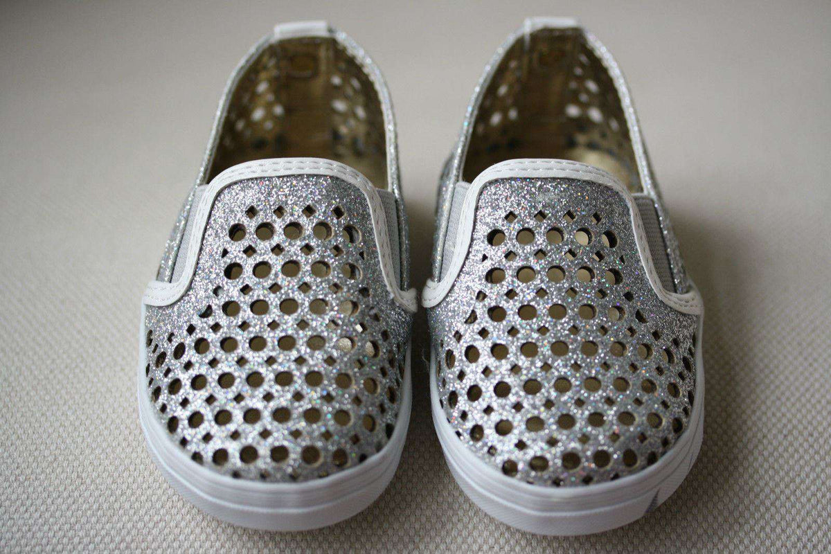 STUART WEITZMAN BABY COUNTRY SILVER SHOES EU 18.5 UK 2.5