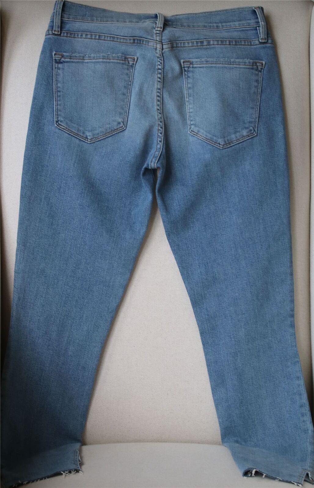 FRAME LE SKINNY DE JEANNE DISTRESSED DENIM SKINNY  JEANS W27 UK 8/10
