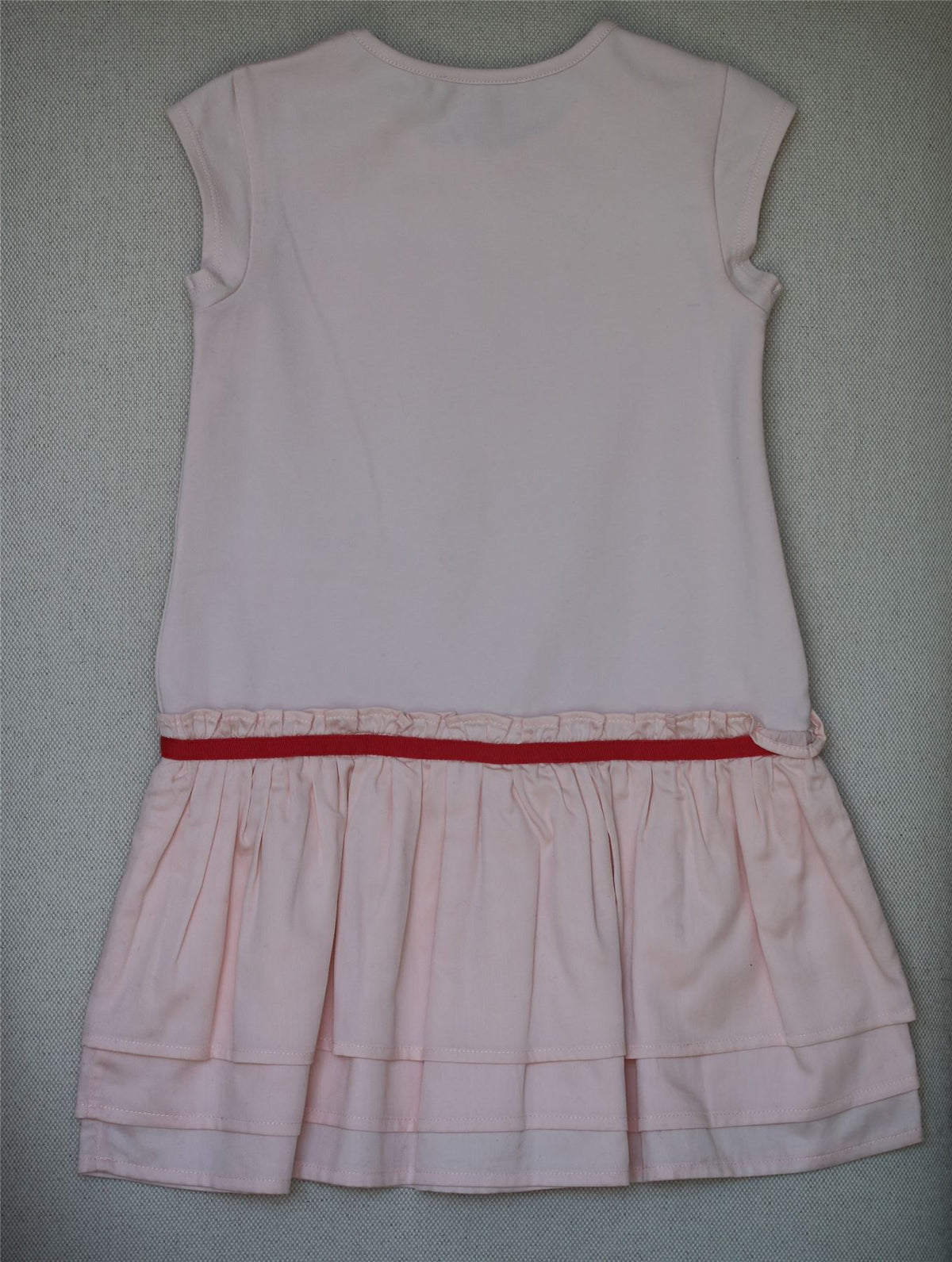 LILI GAUFRETTE GIRLS PINK LOGO DRESS 4 YEARS