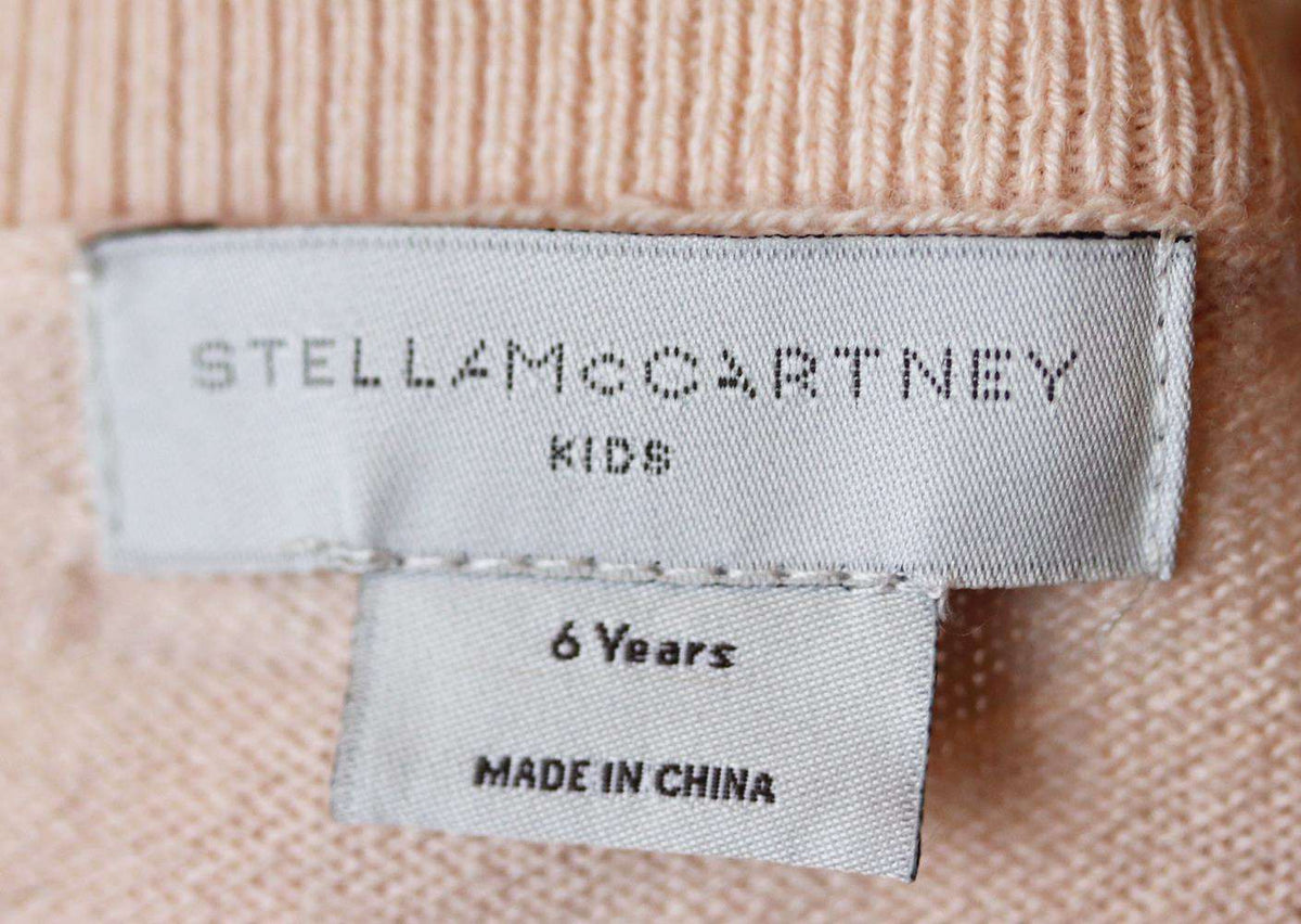 STELLA MCCARTNEY KIDS GIRLS COTTON CARDIGAN 6 YEARS