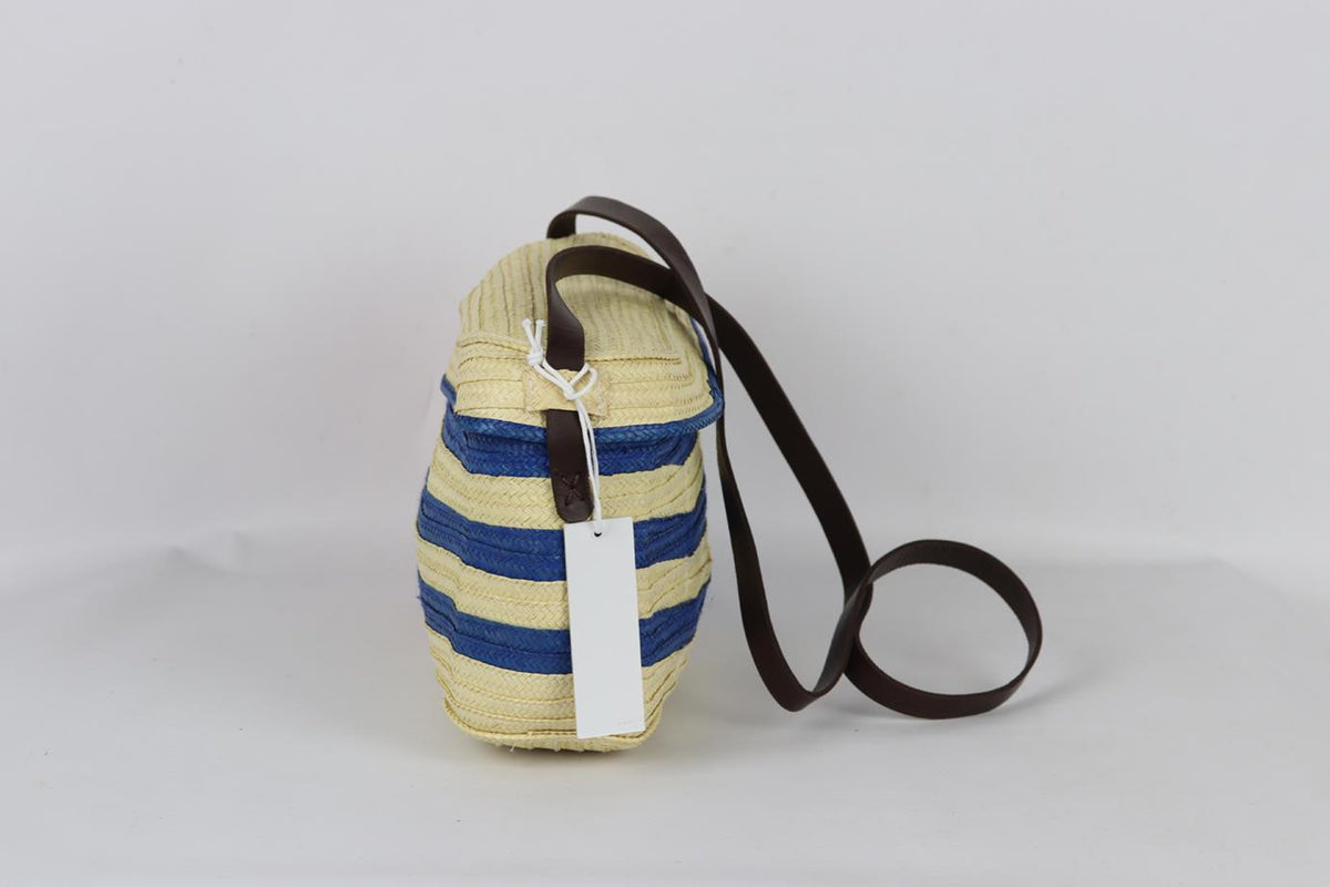 SOPHIE ANDERSON STRIPED RAFFIA SHOULDER BAG