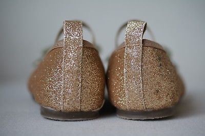 ANGEL'S FACE GIRLS GOLD GLITTER SHOES EU 24 UK 7