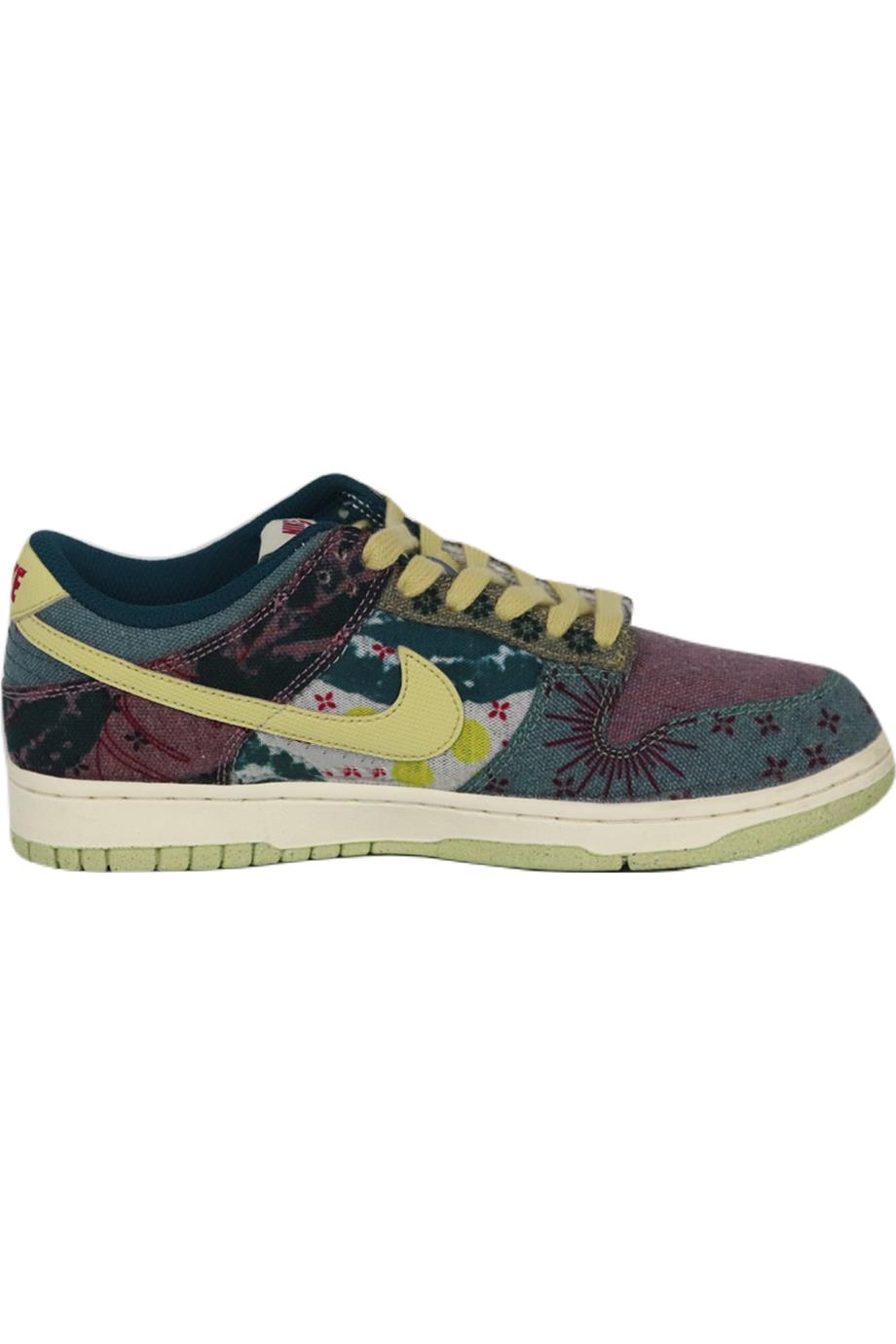NIKE DUNK LOW COMMUNITY GARDEN CANVAS SNEAKERS EU 38.5 UK 5.5 US 6