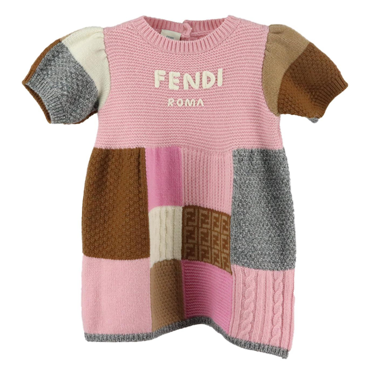FENDI BABY GIRLS FF WOOL DRESS 18 MONTHS
