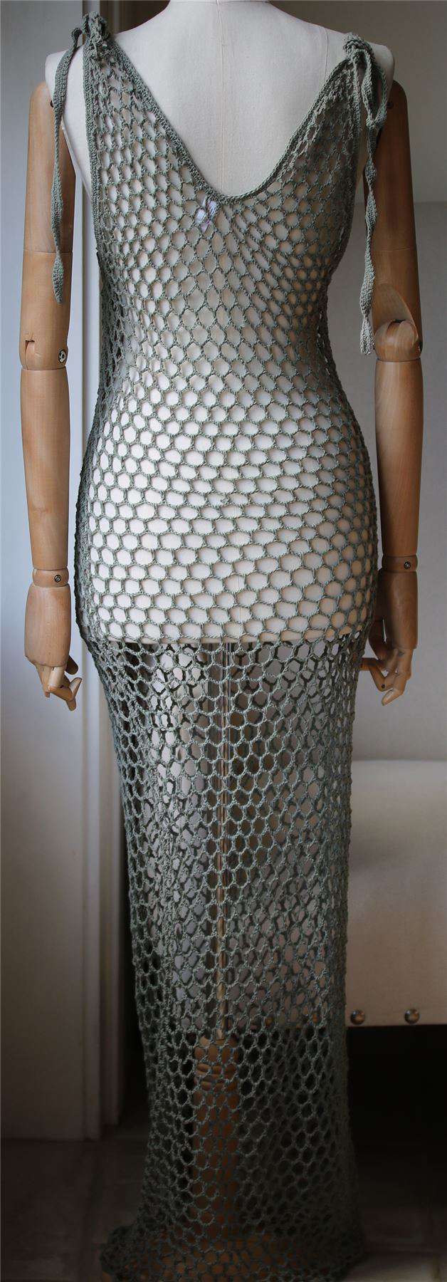ANDI BAGUS BOWIE CROCHET MAXI DRESS ONE SIZE