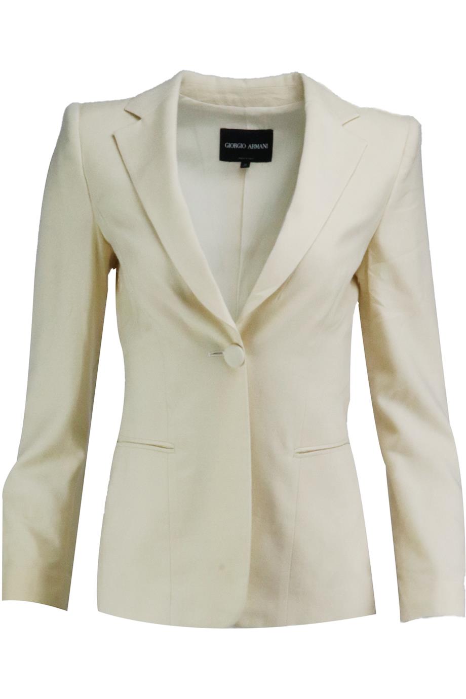GIORGIO ARMANI CASHMERE BLEND BLAZER IT 38 UK 6