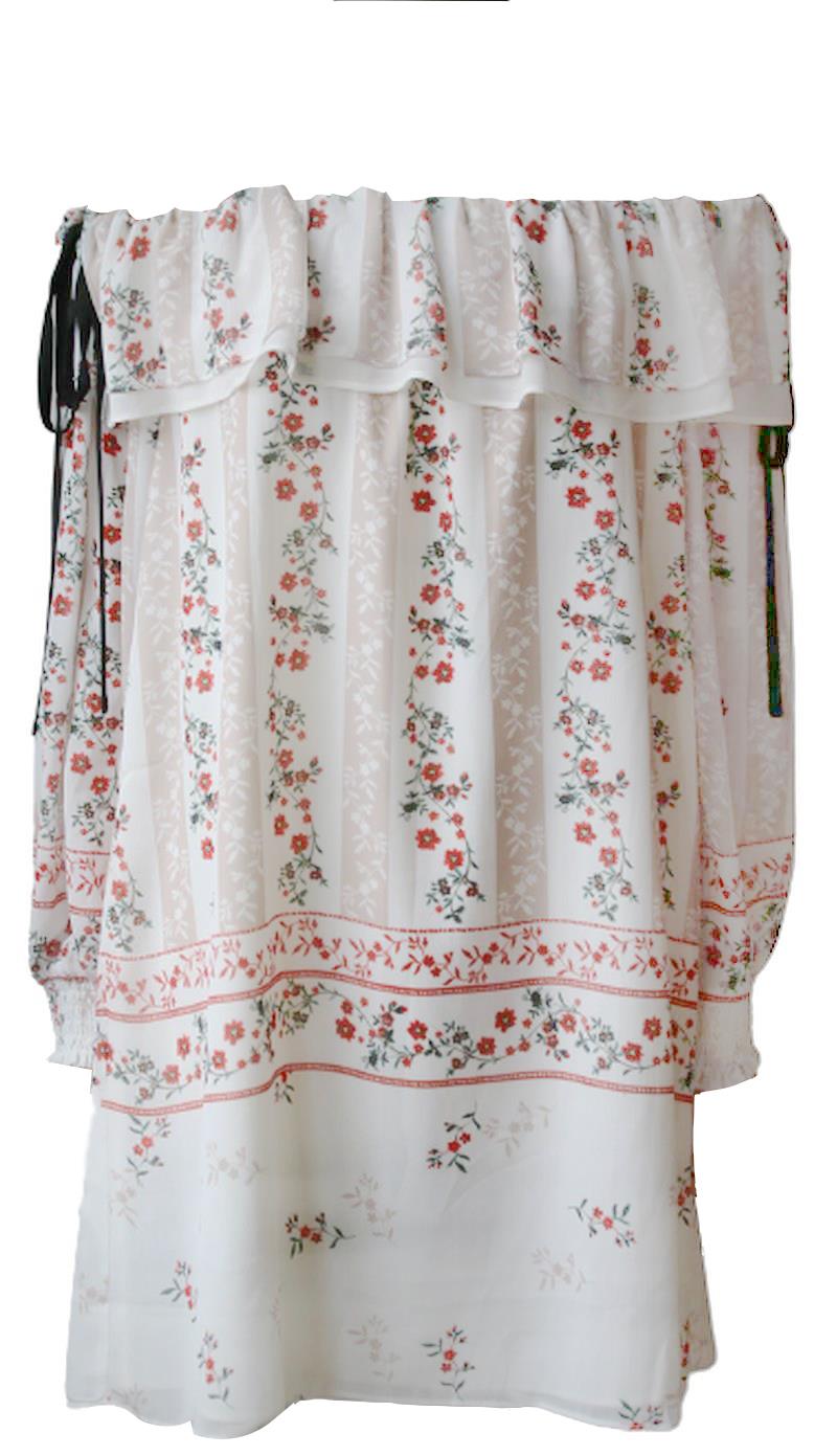 ENDLESS ROSE FLORAL OFF THE SHOULDER DRESS MEDIUM