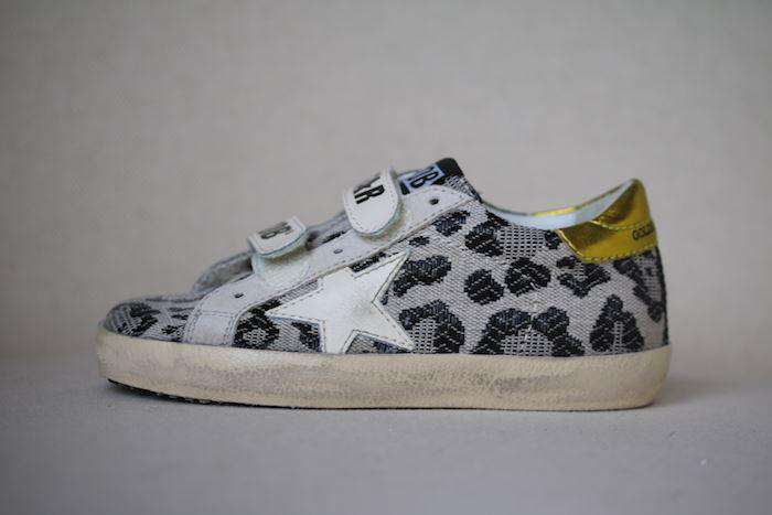 GOLDEN GOOSE DELUXE BRAND KIDS SUPERSTAR LEOPARD PRINT TRAINERS EU 26 UK 9