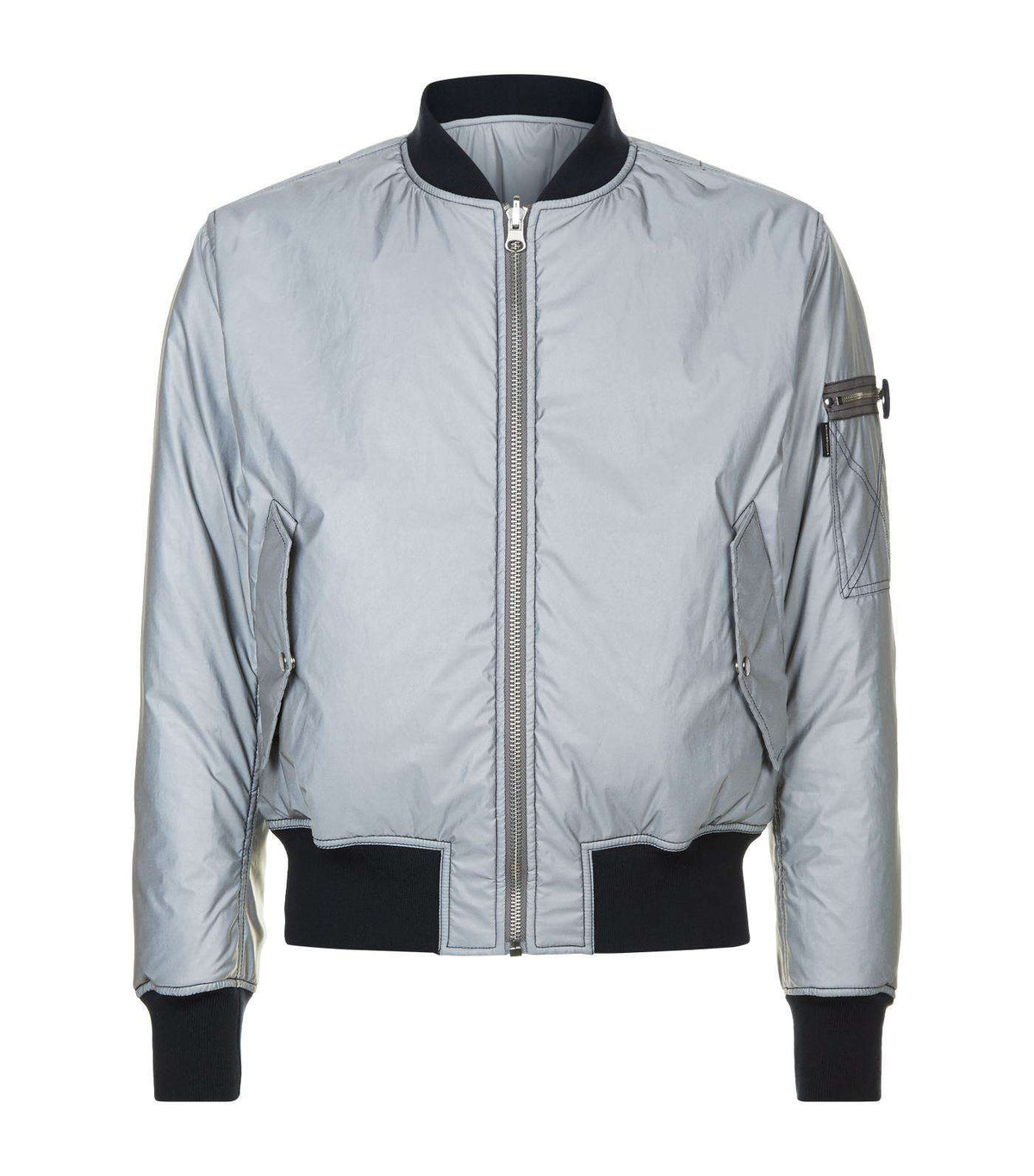 FIORUCCI REFLECTIVE REVERSIBLE BOMBER JACKET SMALL