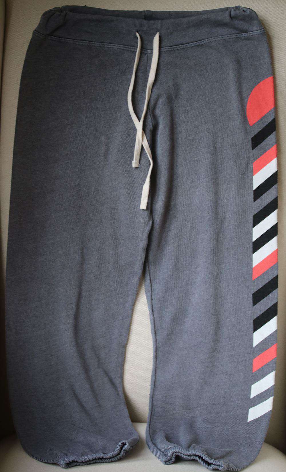 SUNDRY STRIPED GREY SWEATPANTS SIZE 2 UK 10
