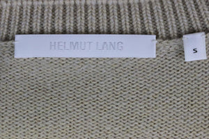 HELMUT LANG DISTESSED WOOL AND CASHMERE SWEATER SMALL