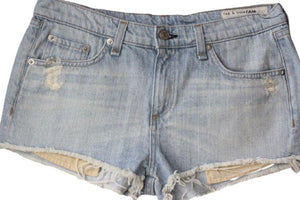 RAG AND BONE HIGHBURY DENIM CUTOFF SHORTS W27 UK 8/10
