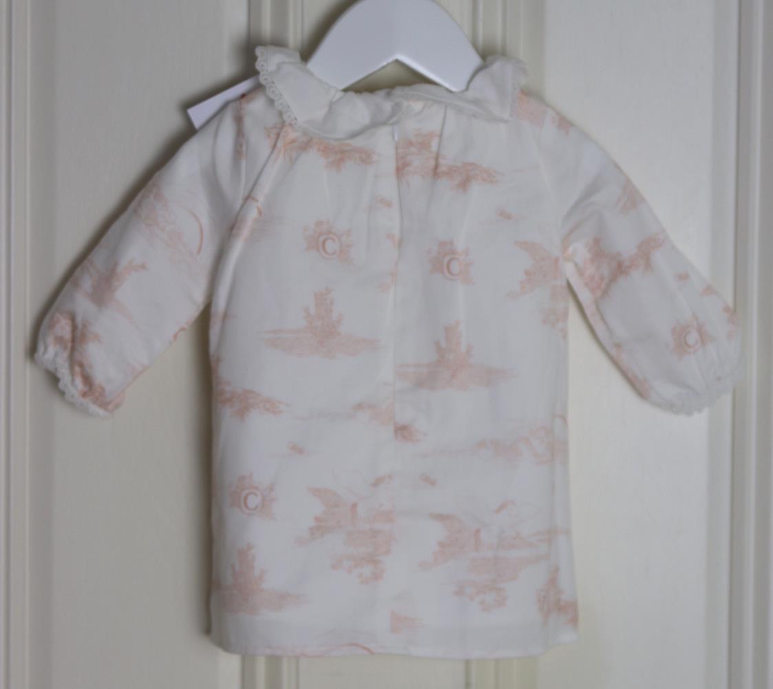 CHLOÉ BABY GIRLS TOILE DE JOUY COTTON DRESS 3 MONTHS