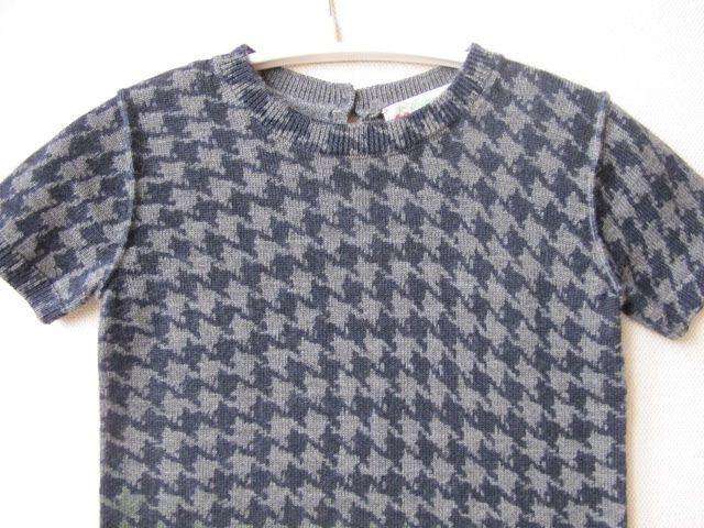 BONPOINT BABY HOUNDSTOOTH WOOL SWEATER TOP 3 YEARS