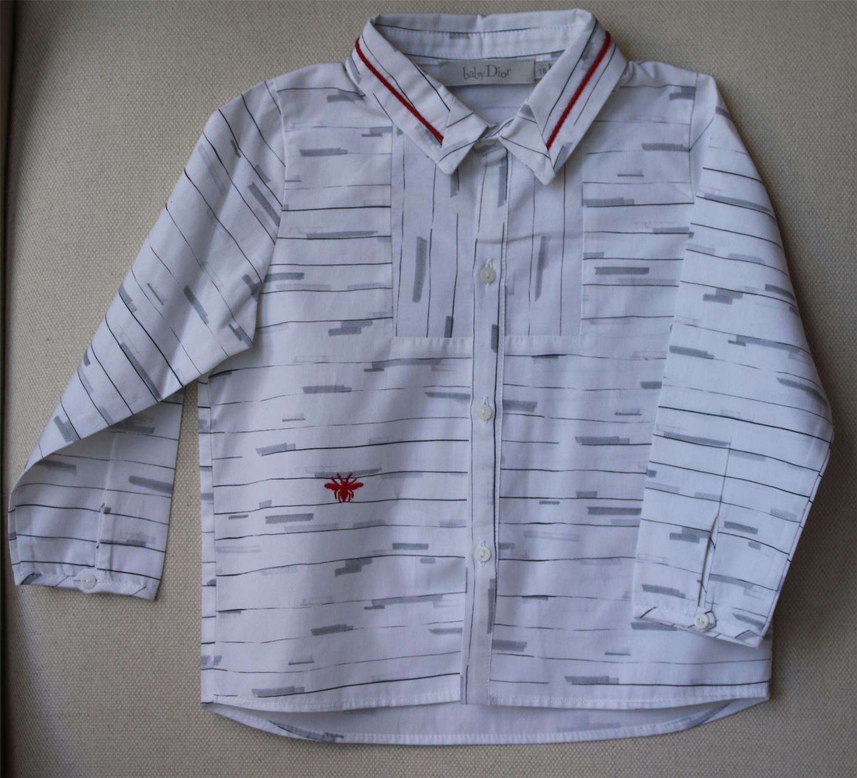 BABY DIOR BOYS WHITE SHIRT 18 MONTHS