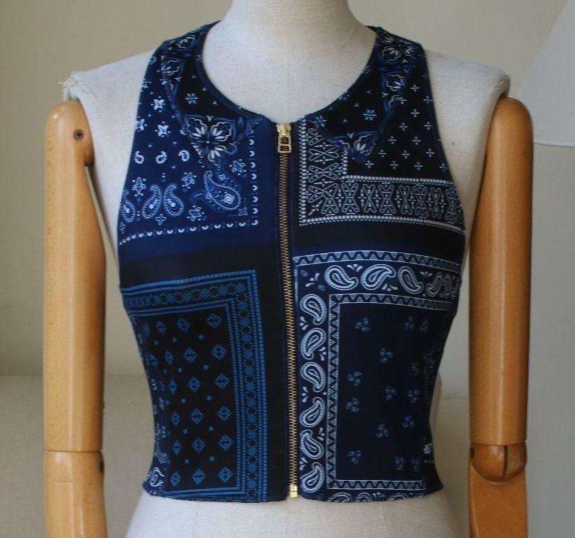 ADIDAS ORIGINALS X OPENING CEREMONY BANDANA PRINT TOP SMALL