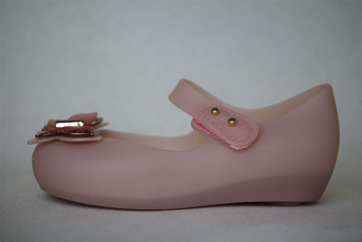 MINI MELISSA GIRLS PINK BUTTERFLY JELLY SHOES EU 24 UK 7