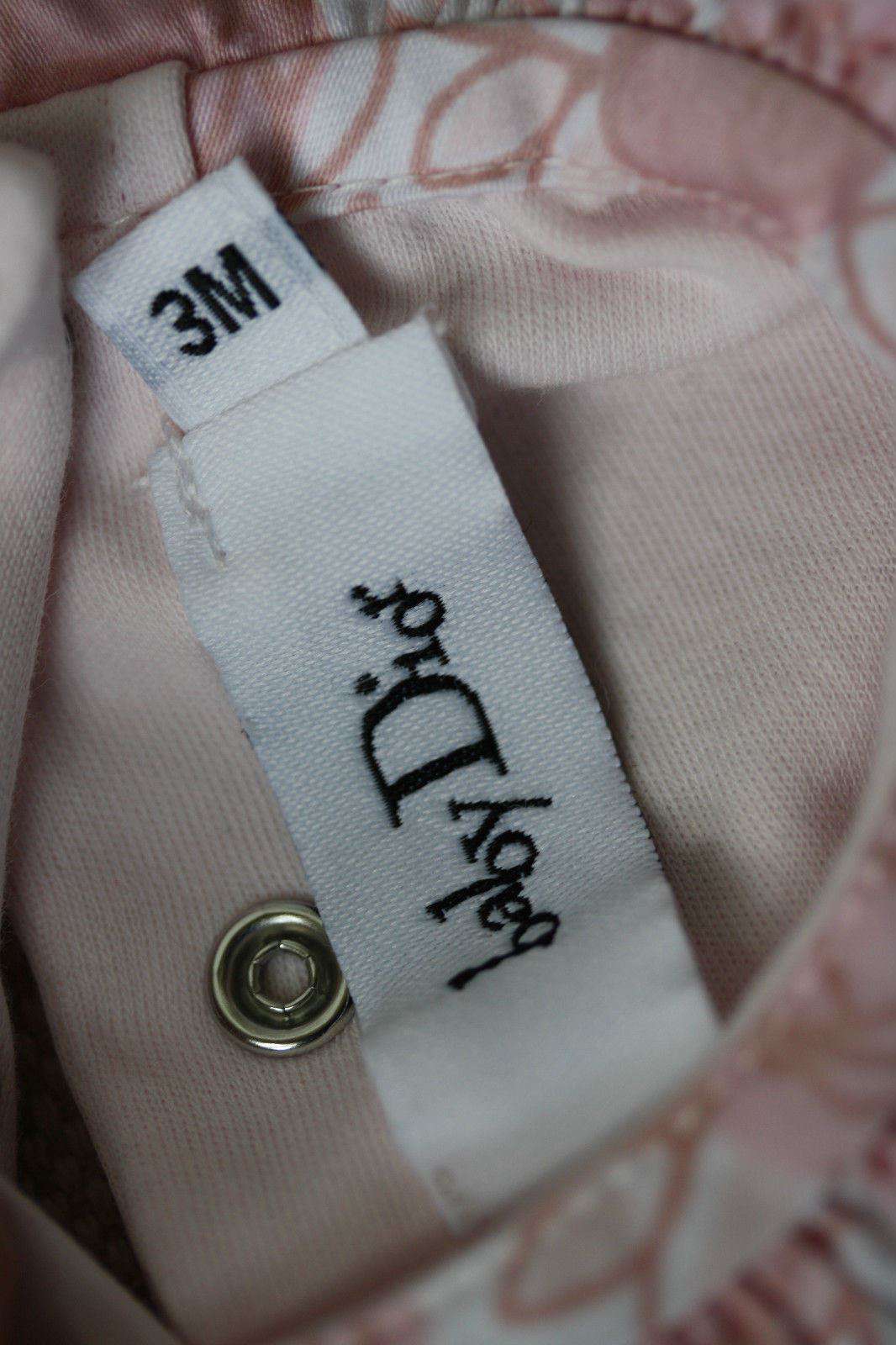 BABY DIOR FLOWER COLLAR PINK BODYSUIT 3 MONTHS