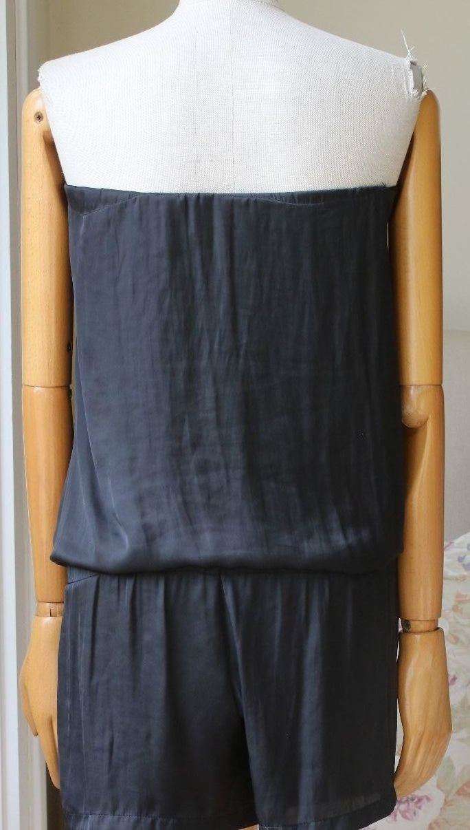 ALEXIS BLACK STRAPLESS ROMPER PLAYSUIT SMALL