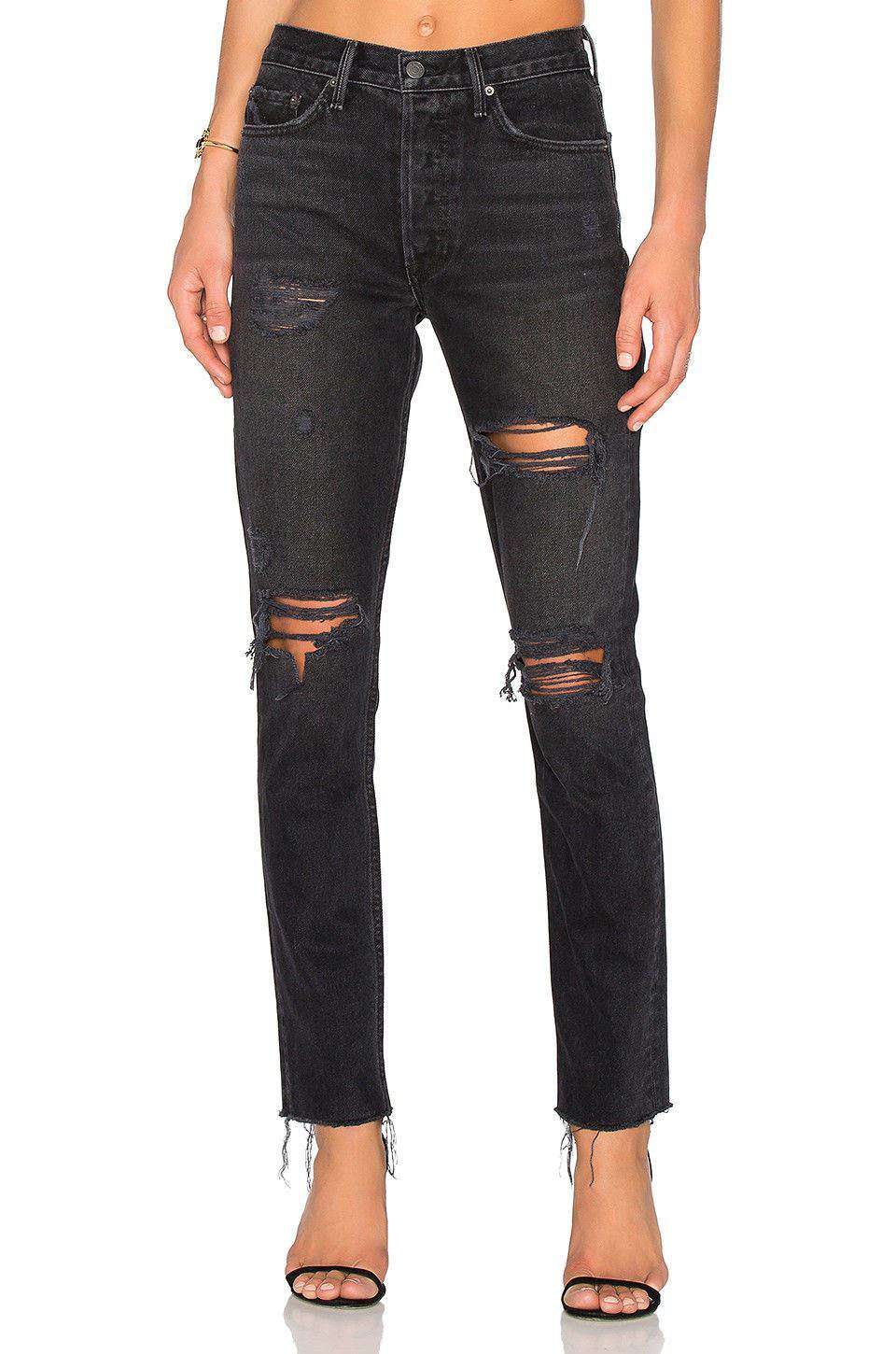GRLFRND KAROLINA HIGH-RISE SKINNY JEANS IN TRAVELIN' BAND W27 UK 8/10