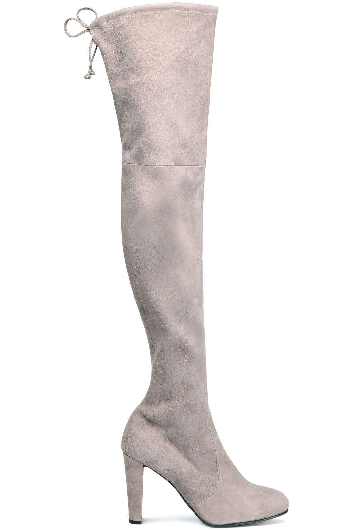STUART WEITZMAN HIGHLAND SUEDE OVER THE KNEE BOOTS EU 37.5 UK 4.5 US 7
