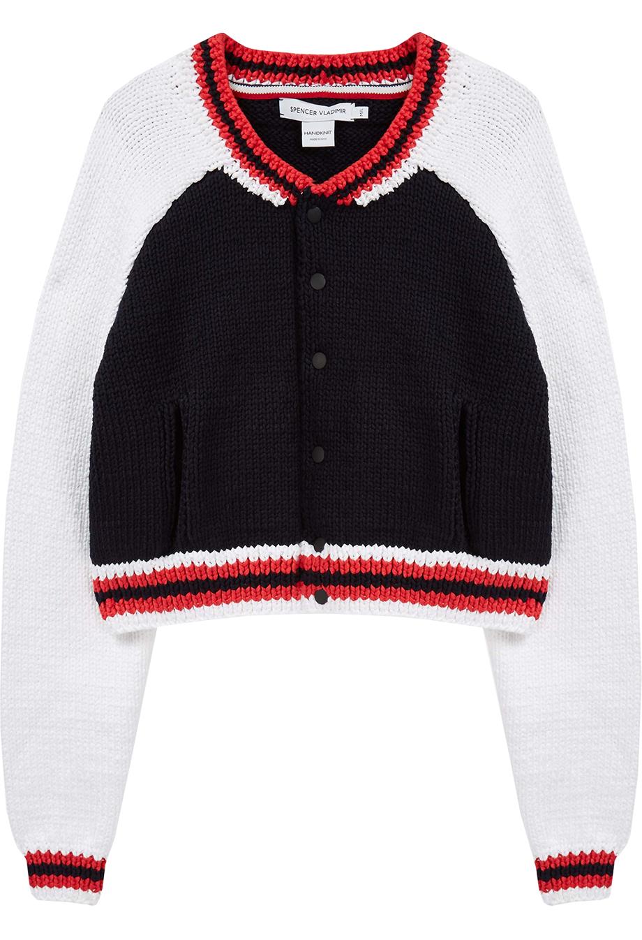SPENCER VLADIMIR CROPPED EMBELLISHED BOMBER JACKET XSMALL/SMALL