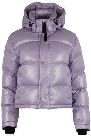 SUPER WORLD HOODED QUILTED PADDED SHELL DOWN JACKET XSMALL