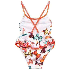 PATE DE SABLE BABY ORANGE BUTTERFLY SWIMSUIT 2 YEARS