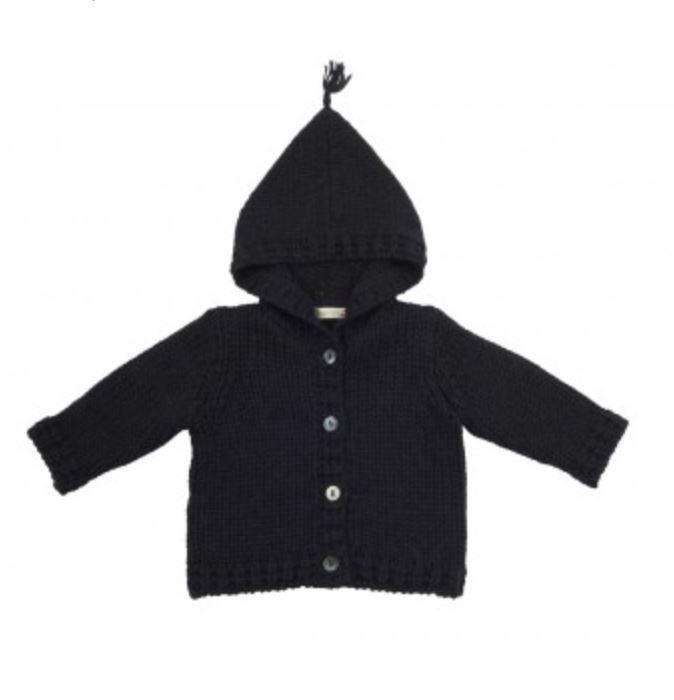 BONPOINT BABY ALPACA HOODED KNITTED JACKET 2 YEARS