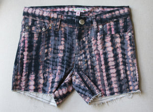 BONPOINT KIDS GIRLS TIE DYE PRINTED DENIM SHORTS 8 YEARS