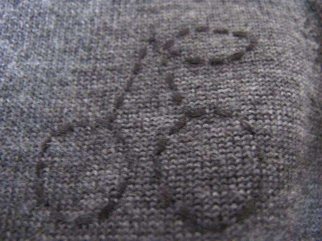 BONPOINT BABY GREY CHERRIES SWEATER 3 YEARS