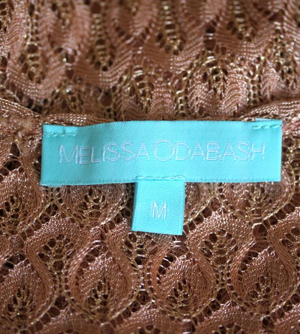 MELISSA ODABASH KHLOE CROCHET KNIT MINI DRESS MEDIUM