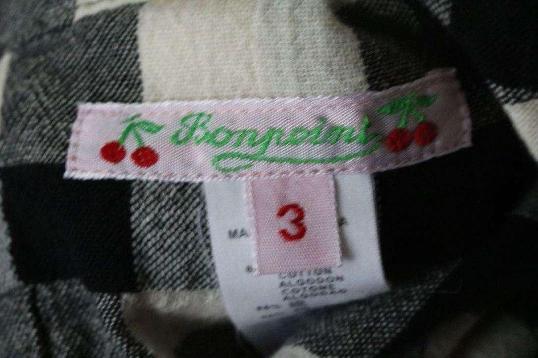 BONPOINT BABY GINGHAM TOP 3 YEARS