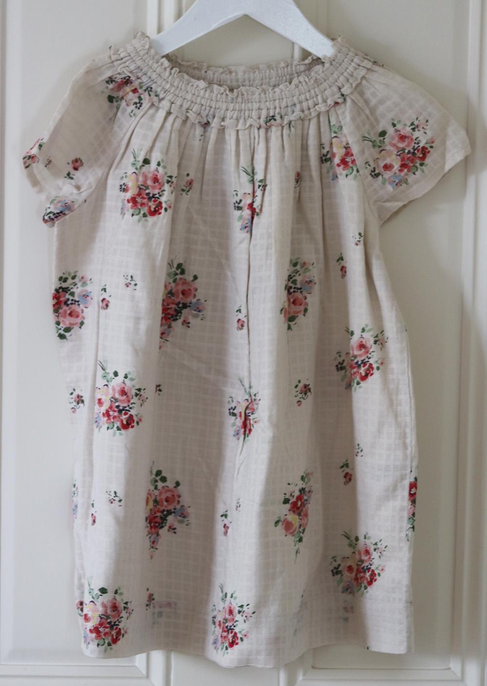 BONPOINT KIDS GIRLS FLORAL COTTON DRESS 6 YEARS