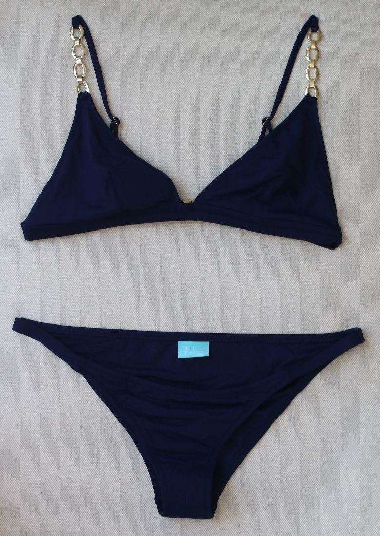 MELISSA ODABASH MEXICO NAVY CHAIN BIKINI UK 10/14