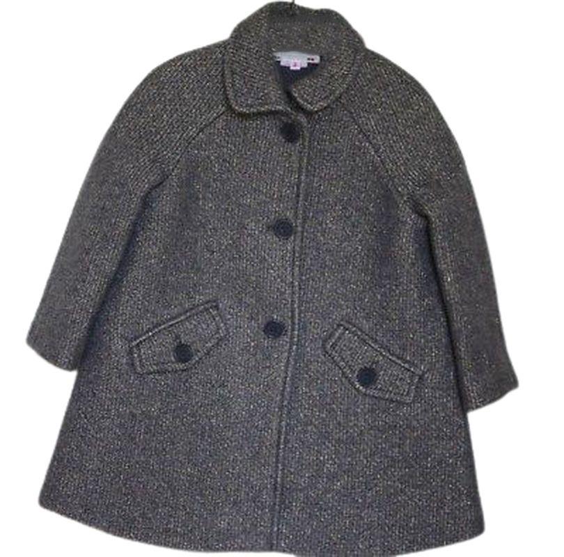 BONPOINT GIRLS GOLD SPARKLY WOOL BLEND PADDED COAT 3 YEARS