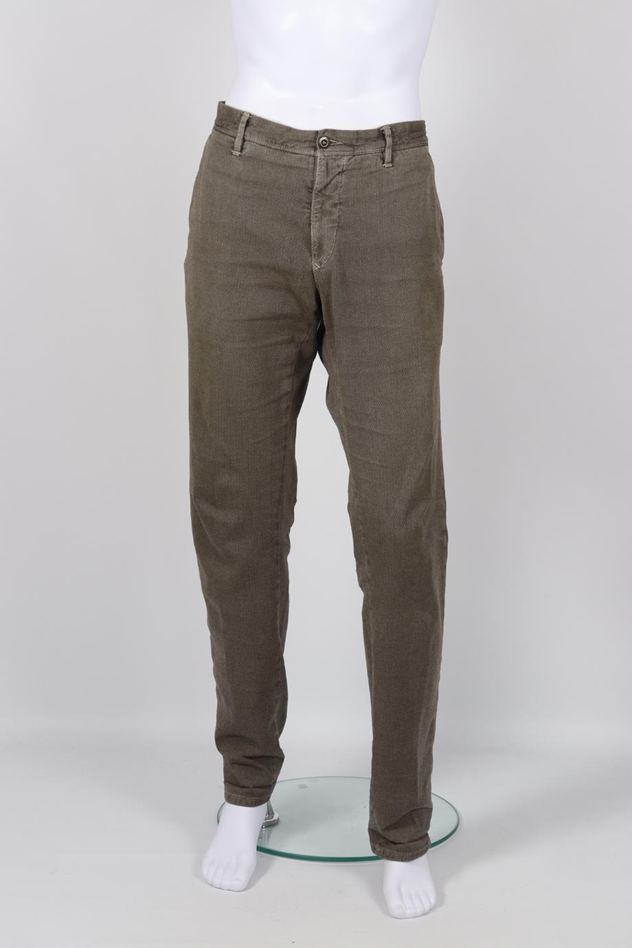 INCOTEX MEN'S COTTON BLEND STRAIGHT LEG PANTS UK/US WAIST 38