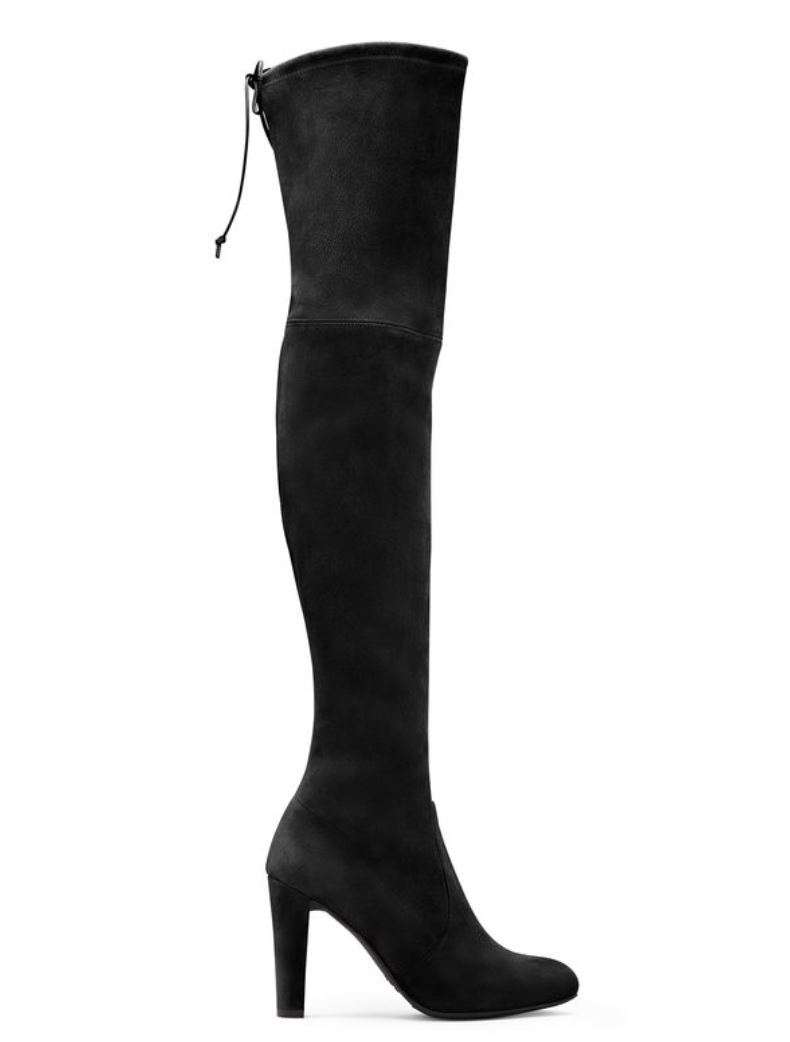 STUART WEITZMAN HIGHLAND SUEDE OVER-THE-KNEE BOOTS US 7 UK 4.5 EU 37.5