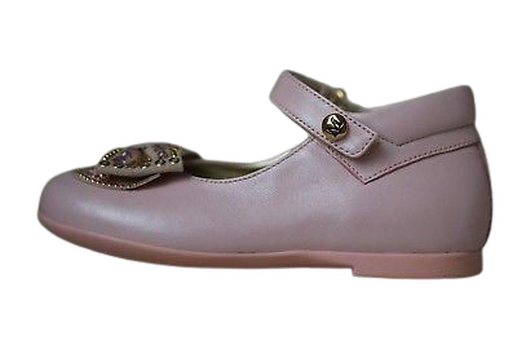 MISSOURI GIRLS PINK LEATHER BOW SHOES EU 24 UK 7